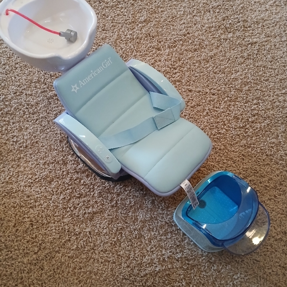 American Girl Blue Salon And Foot massager